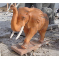 Natural stone hand carved large elephant statues